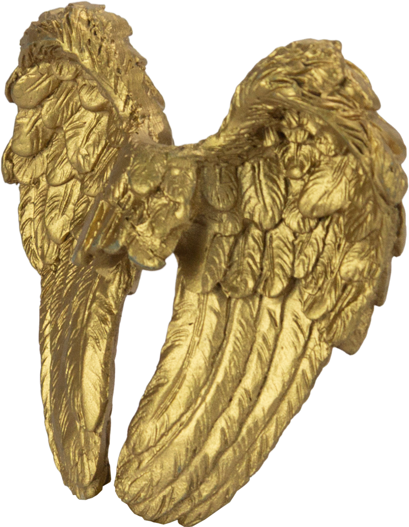 ANGELO Engelflügel zum Stecken 7,5 cm Resin gold