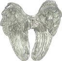 ANGELO Engelflügel zum Stecken 7,5 cm Resin silber