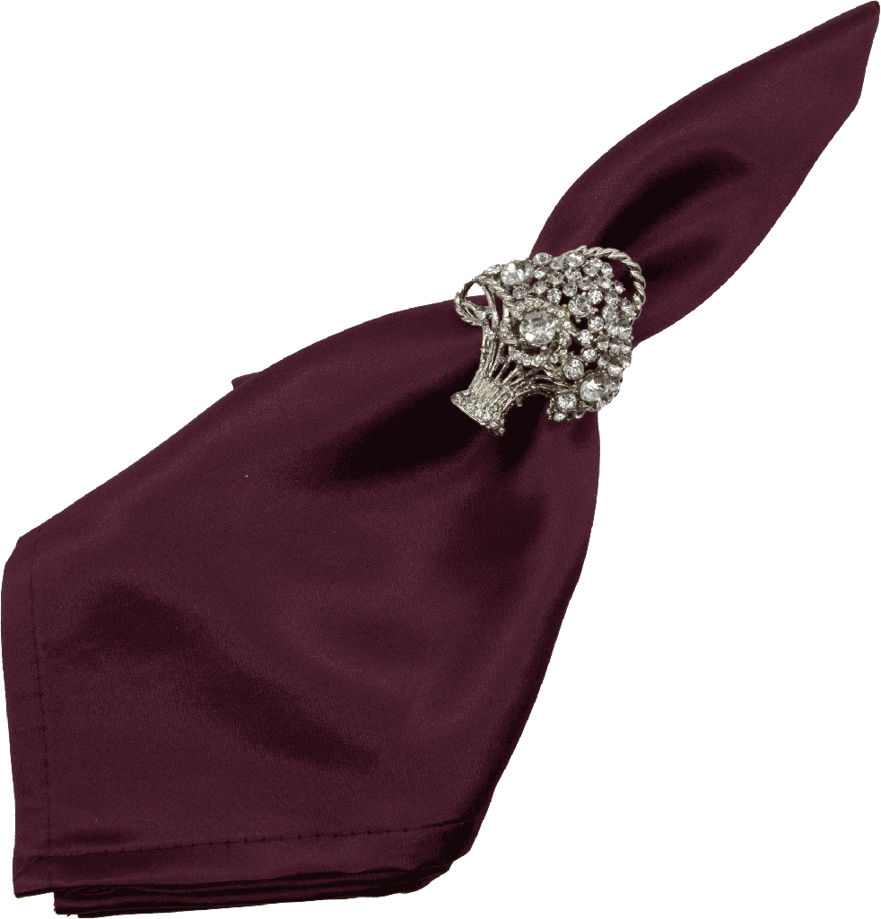 BOUQUET Serviettenring Metall silber