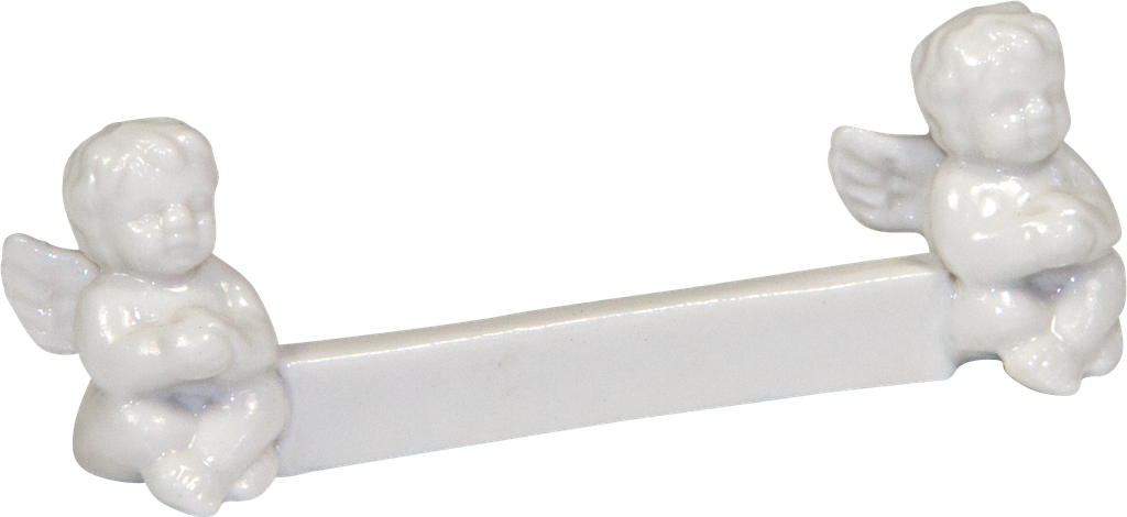 ANGELO Messerbänkchen 9 cm  Porzellan weiß