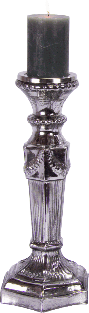 Kerzenständer Höhe 39 cm Bauernsilber