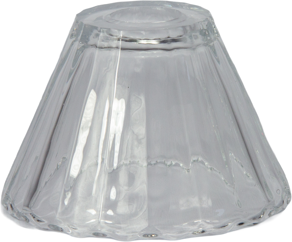 Schirm Höhe 9 cm Glas klar