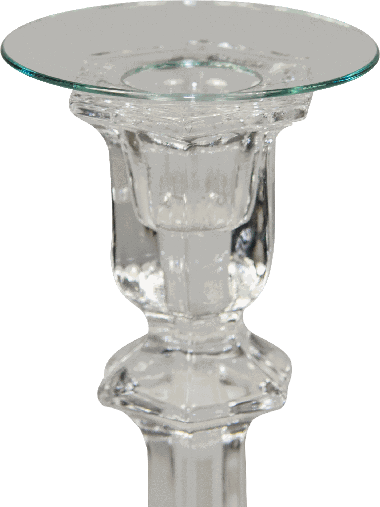 Kerzenteller Ø 7 cm Glas klar