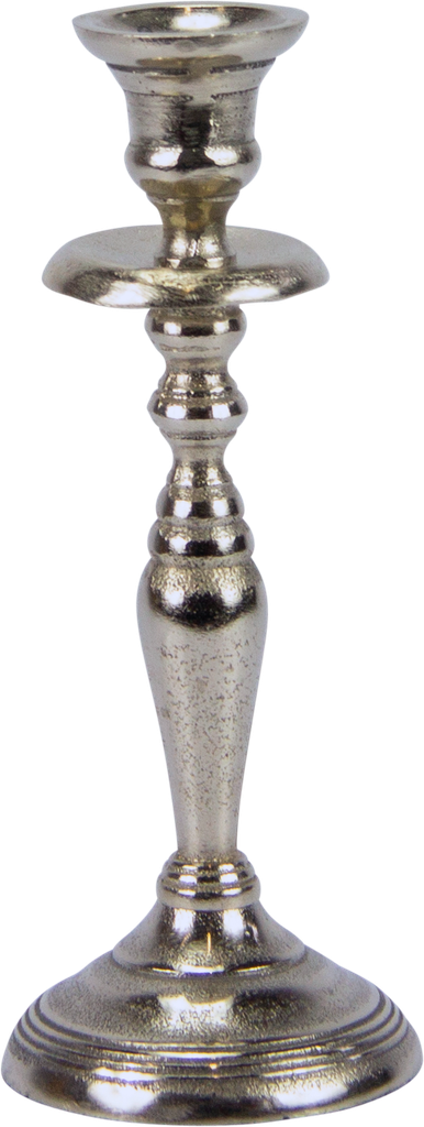TWIST Kerzenständer Höhe 22,5 cm Metall antik-silber
