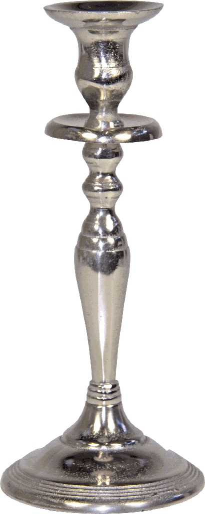 TWIST Kerzenständer Höhe 27 cm Metall antik-silber