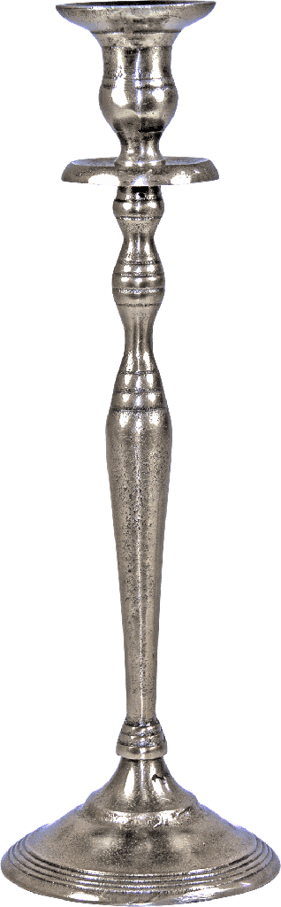 TWIST Kerzenständer Höhe 36,5 cm Metall antik-silber