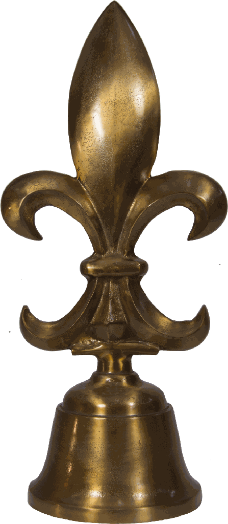 BOURBONE Dekorationsobjekt 70 cm Metall messing