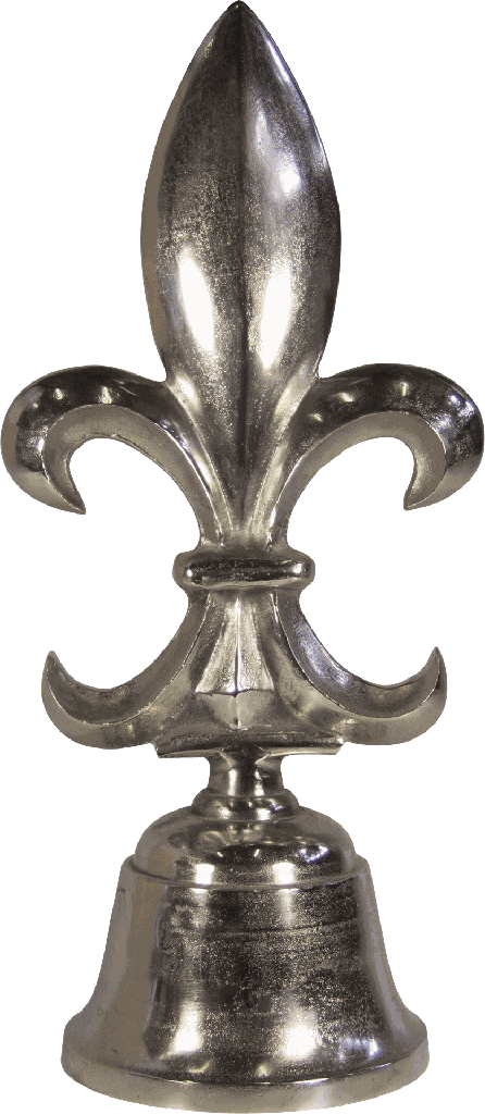 BOURBONE Dekorationsobjekt 70 cm Metall antik-silber