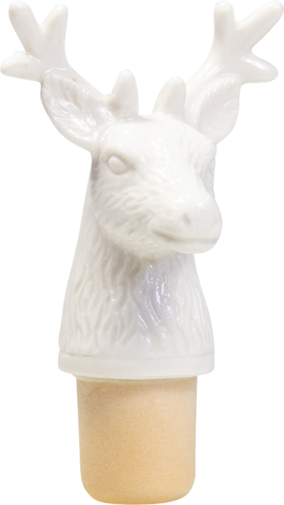 HARRY HIRSCH Flaschenstöpsel Porzellan weiß