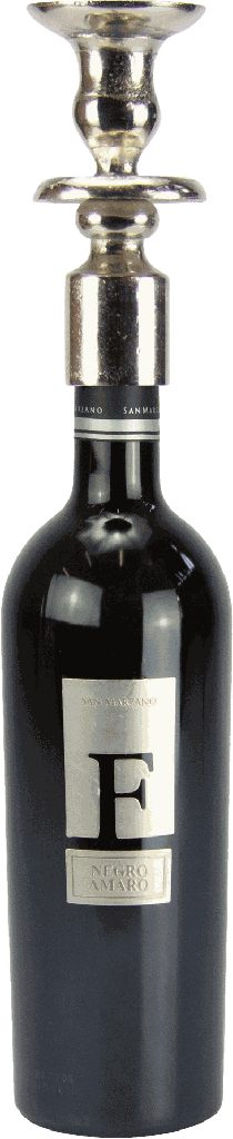 IN VINO Flaschenaufsatz für Stabkerzen oder Teelicht-Aufsatzgläser Metall antik-silber