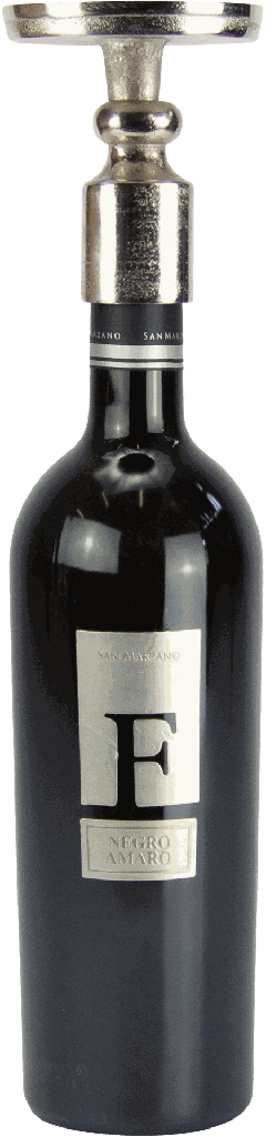 IN VINO Flaschenaufsatz für Stumpenkerzen Metall antik-silber