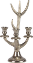 VENISON Kerzenständer 3-er 41 cm Metall antik-silber