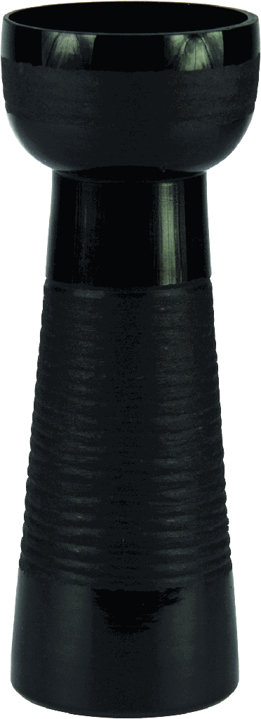 Hyazinthenvase 22 cm Glas schwarz