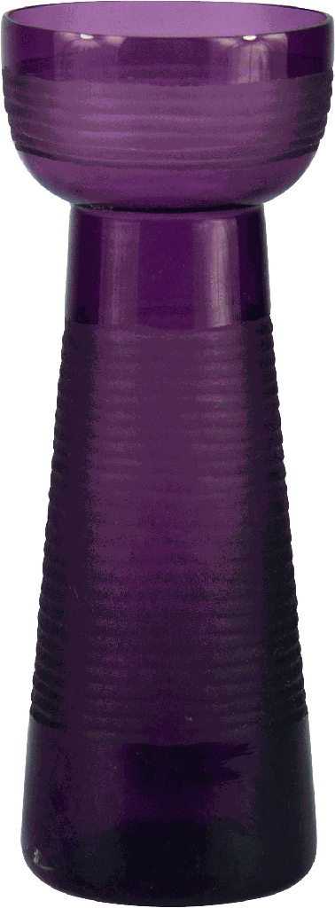 Hyazinthenvase 22 cm Glas fuchsia