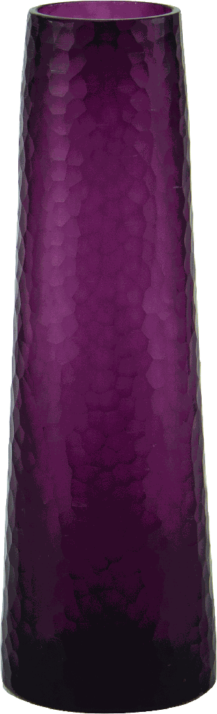 Vase 25 cm Glas fuchsia