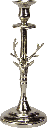 VENISON Kerzenständer 34 cm Metall antik-silber