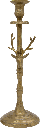 VENISON Kerzenständer 40 cm Metall messing