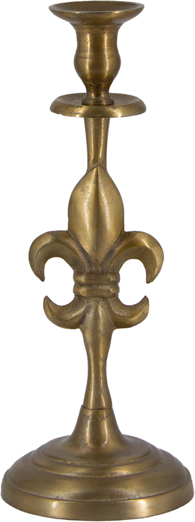 BOURBONE Kerzenständer Höhe 34,5 cm Metall messing