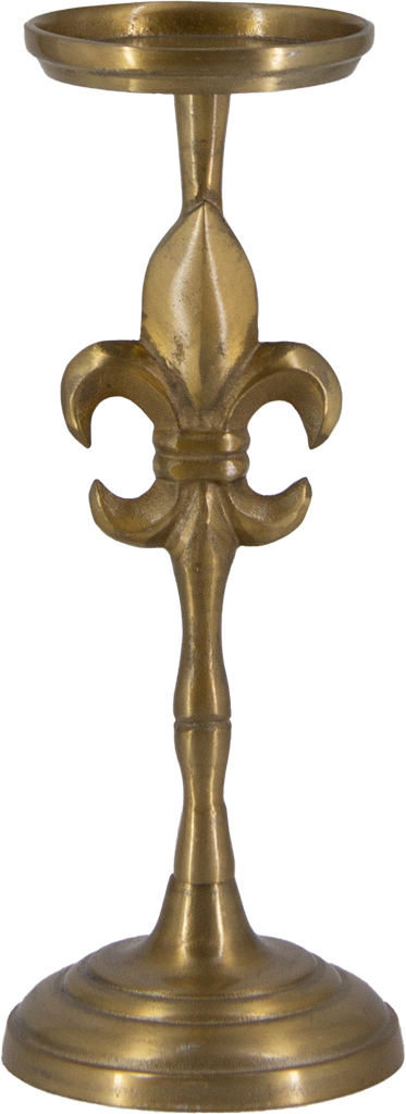 BOURBONE Kerzenständer für Stumpenkerzen Höhe 49 cm Metall messing