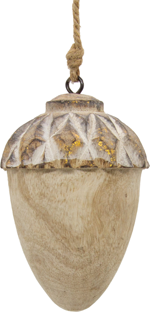 FOREST Eichel 10 cm Holz patiniert