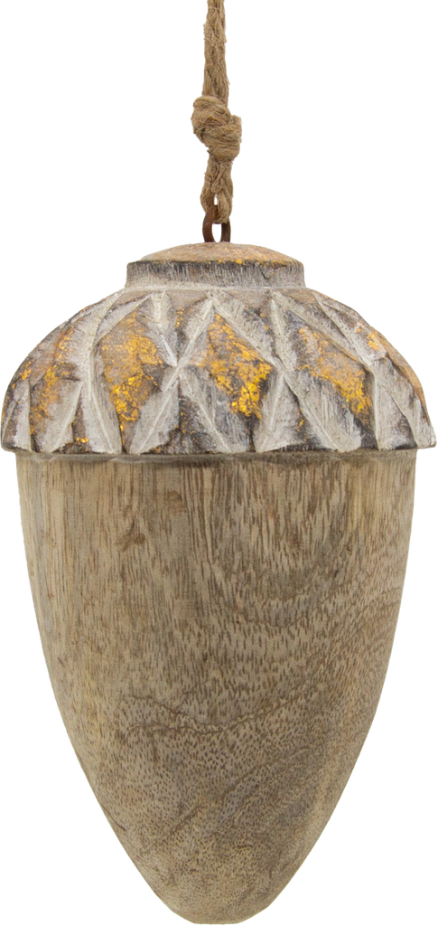 FOREST Eichel 12,5 cm Holz patiniert