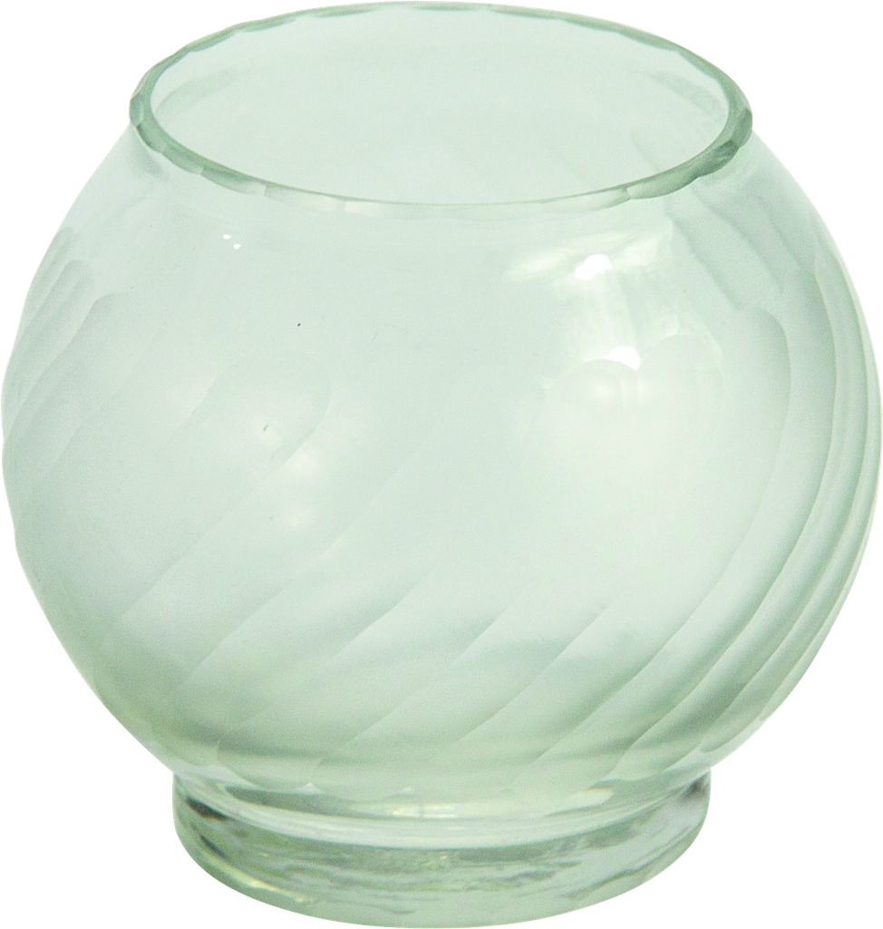 Windlicht 8 x Ø 9 cm Glas satiniert