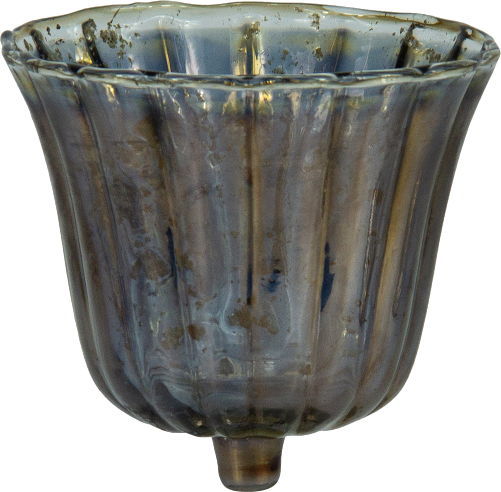 TULIP Teelicht-Aufsatzglas 10,5 cm Glas smoke