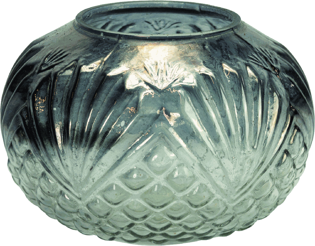 Windlicht 12,5 x Ø 17,5 cm Glas smoke