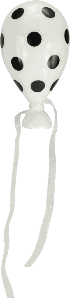 LUFTIKUSS Ballon zum Hängen 12 cm Glas weiß