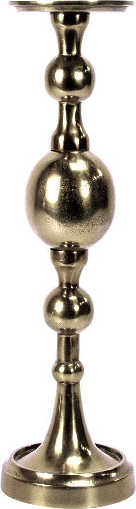 BALLOON Kerzenständer 48 cm Metall antik-silber