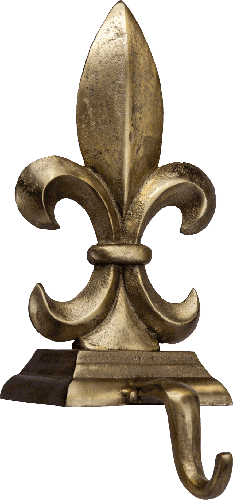 BOURBONE Kranzhaken 30 cm Metall messing