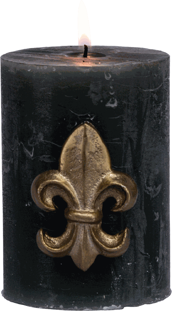 BOURBONE Kerzenpin 6,5 cm Metall messing