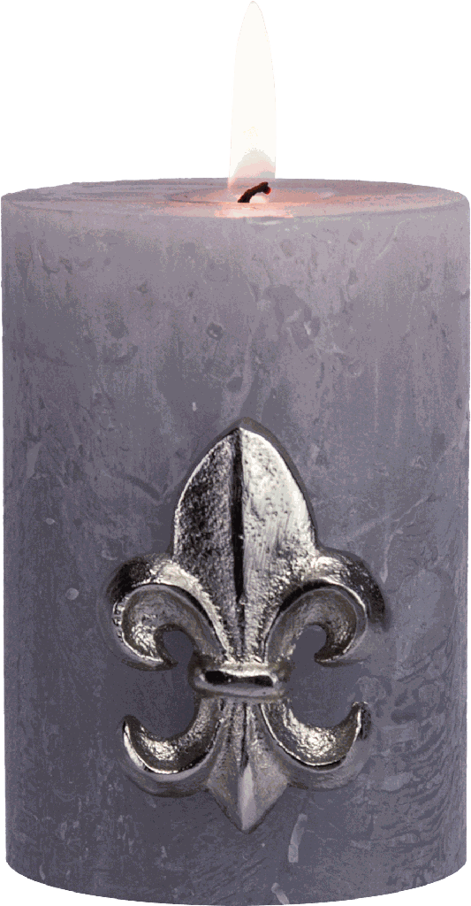 BOURBONE Kerzenpin 6,5 cm Metall antik-silber