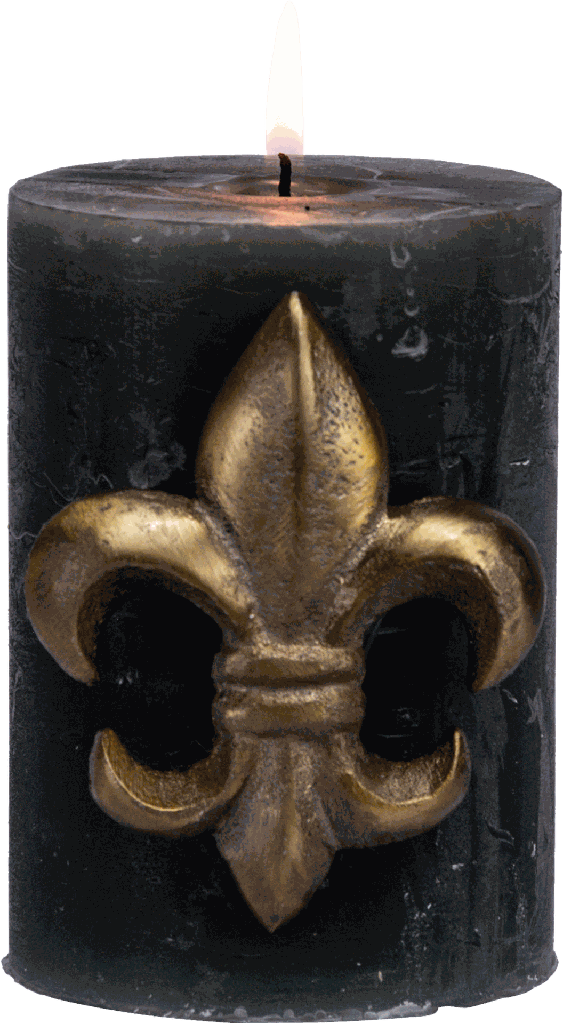 BOURBONE Kerzenpin 8 cm Metall messing