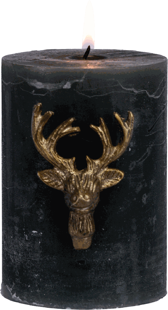 VENISON Kerzenpin 6 cm Metall messing