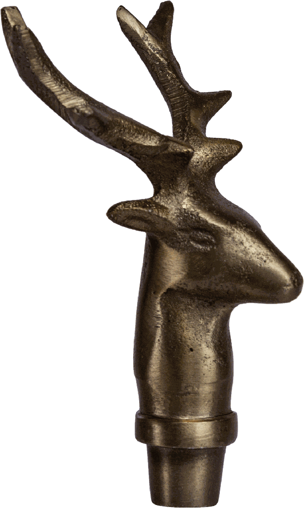 VENISON Stecker 12,5 cm Metall messing