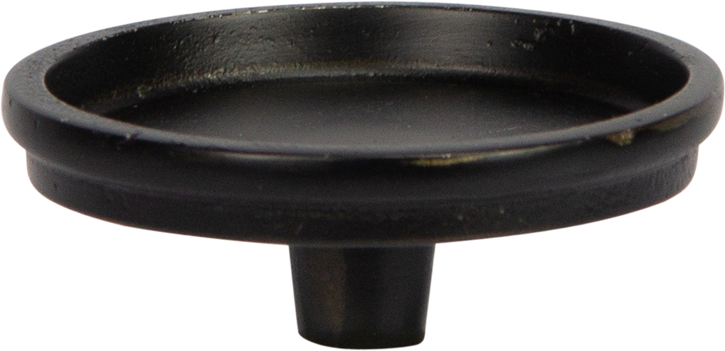 Aufsatzteller Ø 9 cm für Stumpenkerzen Metall schwarz