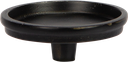 Aufsatzteller Ø 9 cm für Stumpenkerzen Metall schwarz