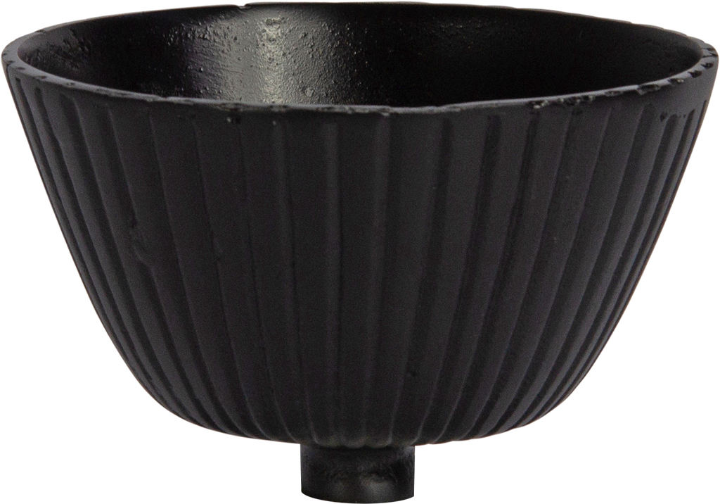 Aufsatz-Schale Ø 13 cm Metall schwarz