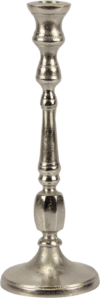 CLASSIC Kerzenständer Höhe 29 cm Metall antik-silber