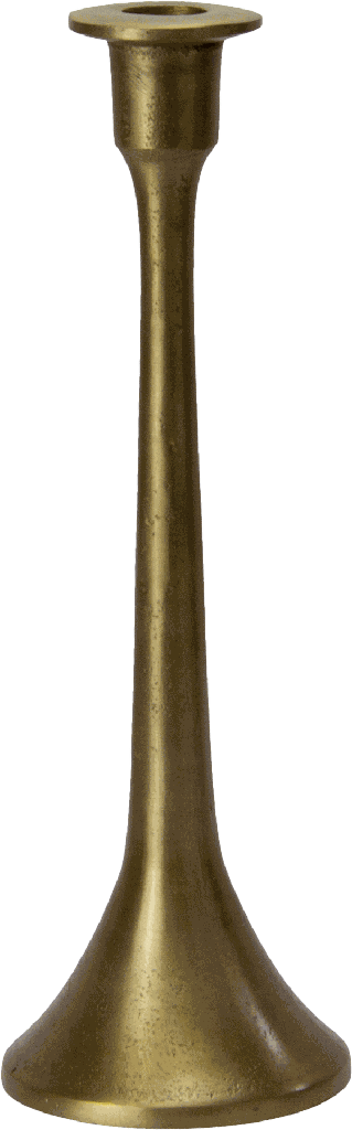TORRE Kerzenständer Höhe 29 cm Metall messing
