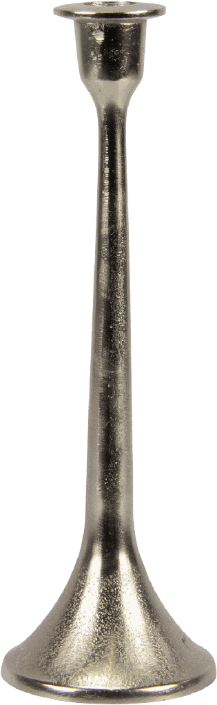 TORRE Kerzenständer Höhe 29 cm Metall antik-silber