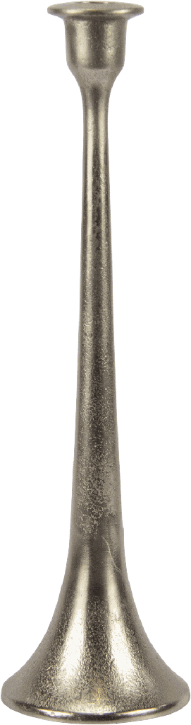 TORRE Kerzenständer Höhe 35 cm Metall antik-silber
