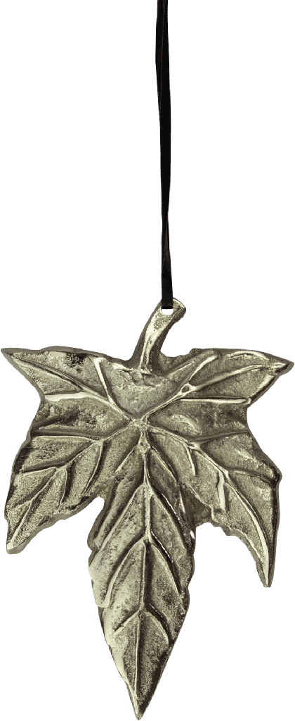 MAPLE Blatt 13,5 cm Metall antik-silber