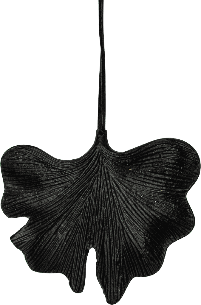 GINKO Blatt 13,5 cm Metall schwarz
