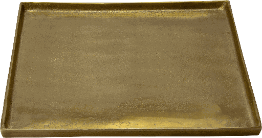 [23304A90] BASIC Kerzentablett 40 x 40 cm Metall messing