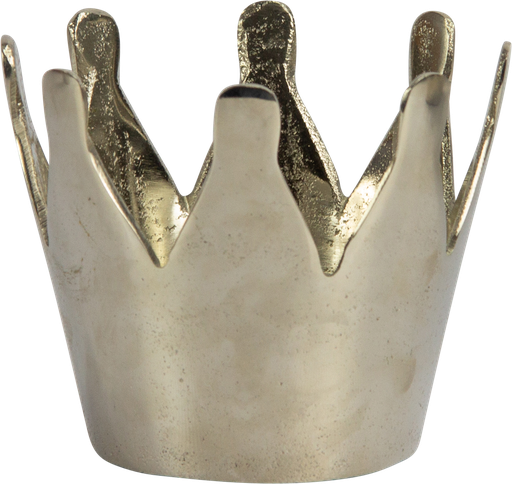 [23320A99] ROYAL Vase / Übertopf 12 cm Metall antik-silber