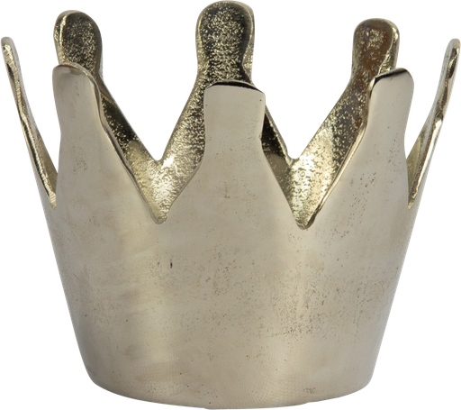 [23321A99] ROYAL Vase / Übertopf 15 cm Metall antik-silber