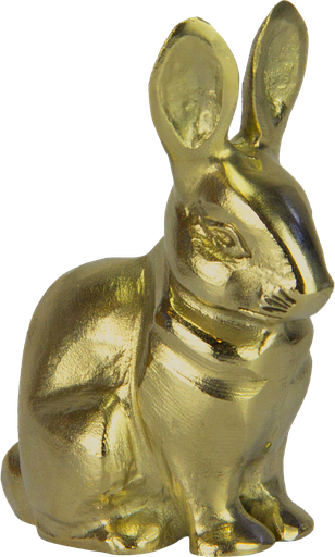 [23333A90] BUNNY Hase 17 cm Metall messing