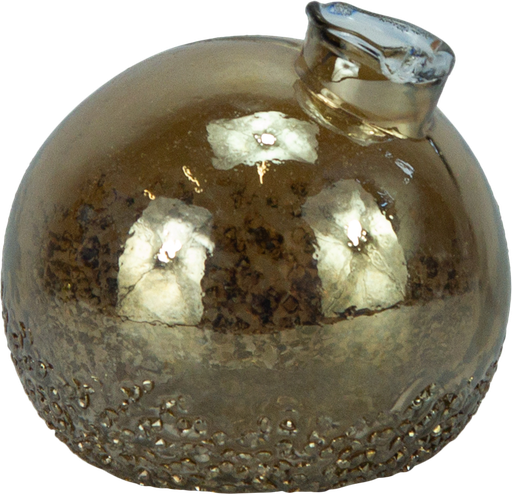 [23408A60] BOULE Vase Ø 10 cm Glas braun